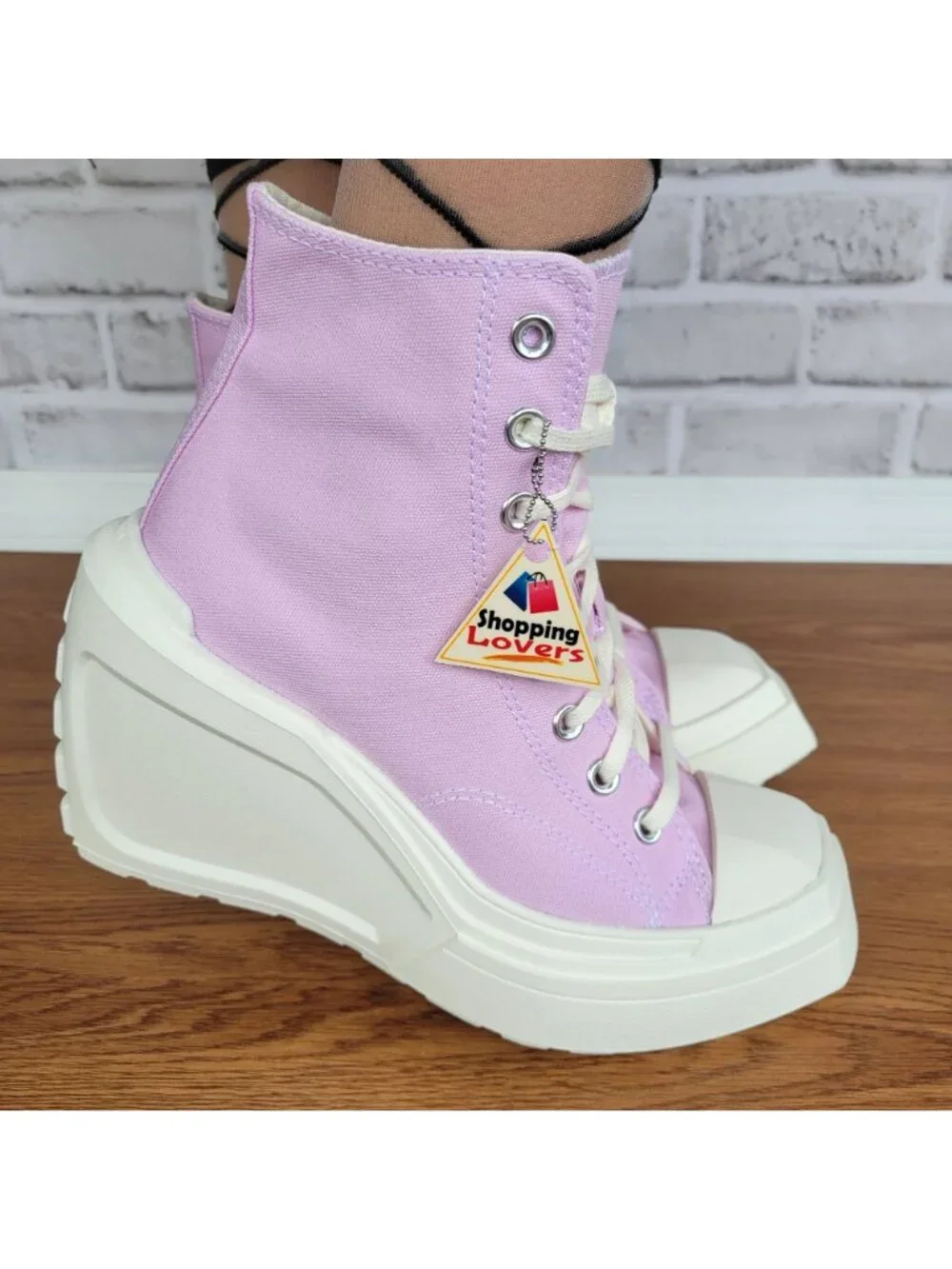❤️Converse Chuck 70 De Luxe Wedge Hi Sz 7.5 Womens Shoes Purple Sneakers A07584C